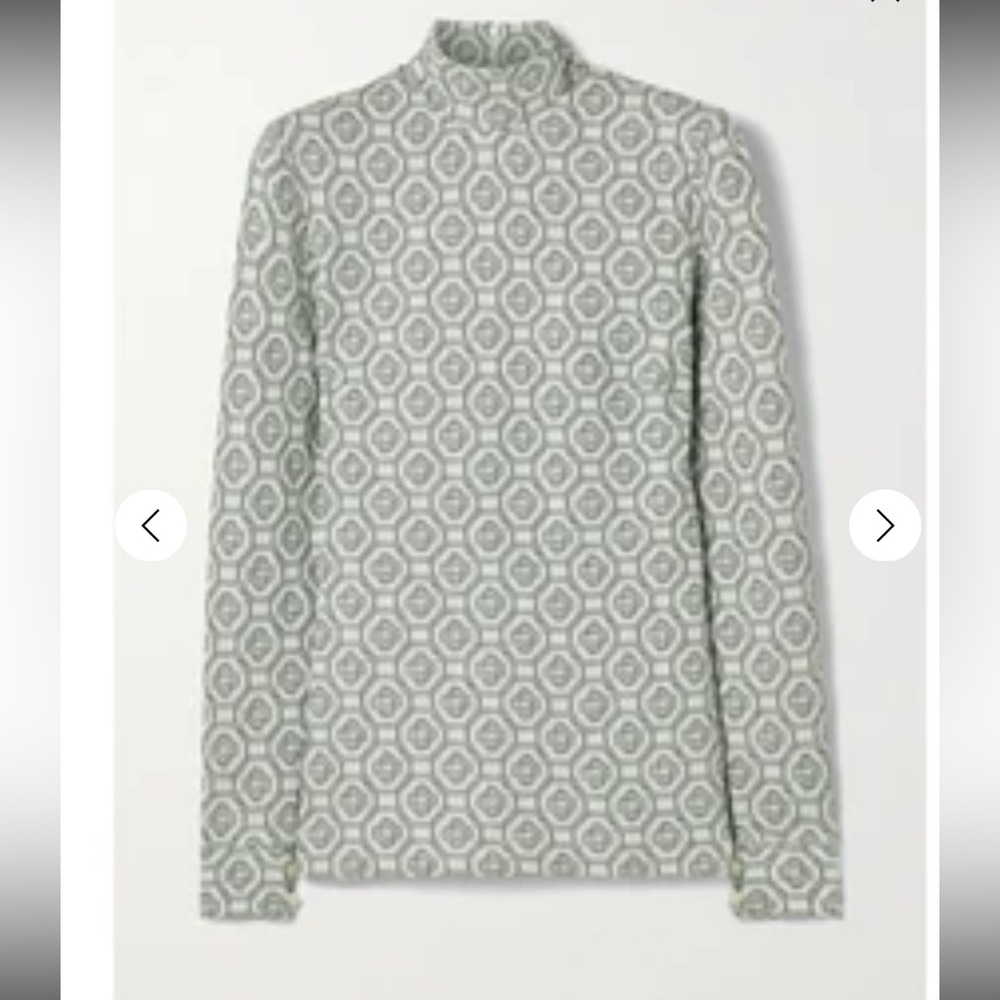 Geometric Patterned Gray Blouse - image 1